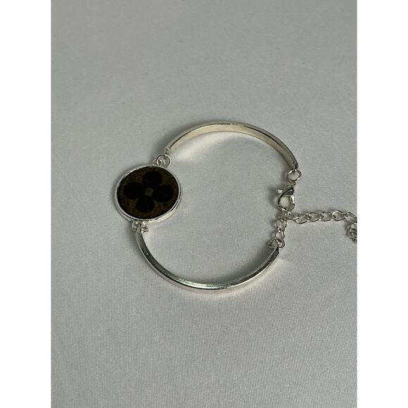 Louis Vuitton Monogram Canvas Silver Bracelet - Picture 5 of 6